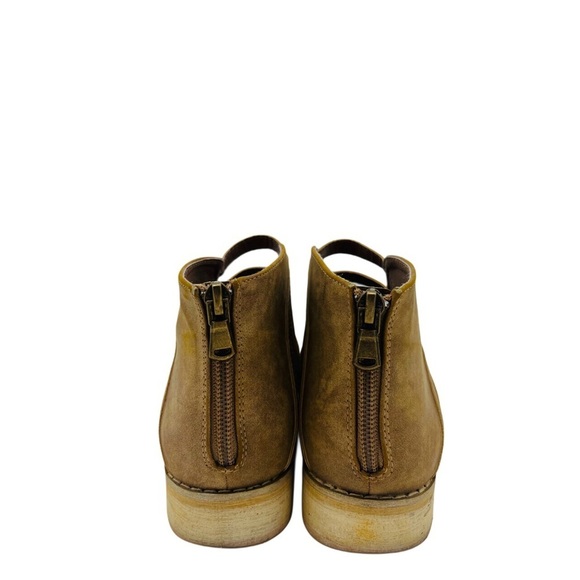 Tan Faux Leather Florence Ankle Boot Size 6 - Picture 5 of 10